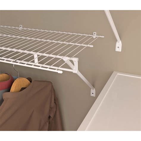 lowes closet metal brackets|lowe's wire shelving brackets.